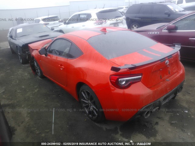 JF1ZNAA14H8707305 - 2017 TOYOTA 86 SPECIAL EDITION ORANGE photo 3