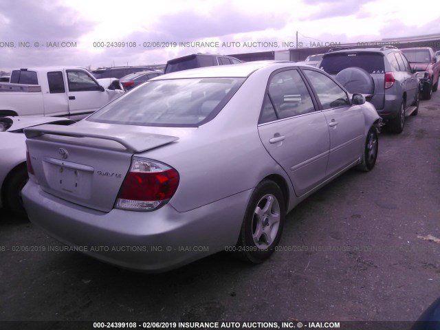 4T1BE32K66U130114 - 2006 TOYOTA CAMRY LE/XLE/SE SILVER photo 4