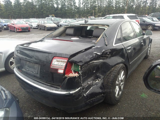 WAUPN94E38N001102 - 2008 AUDI S8 QUATTRO BLACK photo 4