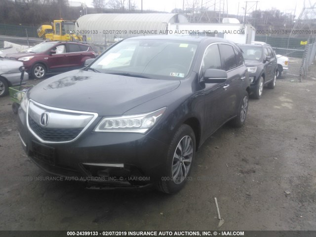 5FRYD4H47GB010640 - 2016 ACURA MDX TECHNOLOGY 黑色 照片 2