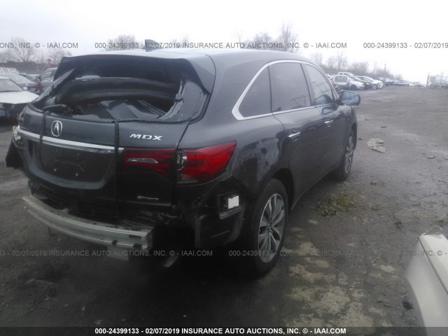 5FRYD4H47GB010640 - 2016 ACURA MDX TECHNOLOGY 黑色 照片 4