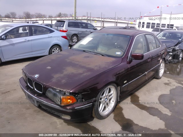 WBADD632XWBW42984 - 1998 BMW 528 I AUTOMATIC MAROON photo 2