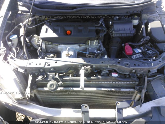 19XFB5F54CE002818 - 2012 HONDA CIVIC NATURAL GAS GRAY photo 10