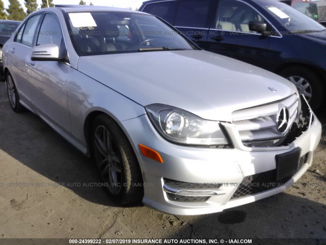 WDDGF4HBXDR281211 - 2013 MERCEDES-BENZ C 250 SILVER photo 1