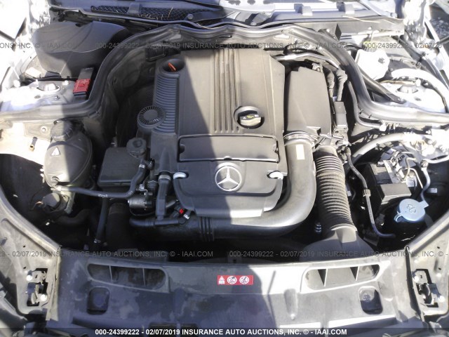 WDDGF4HBXDR281211 - 2013 MERCEDES-BENZ C 250 SILVER photo 10