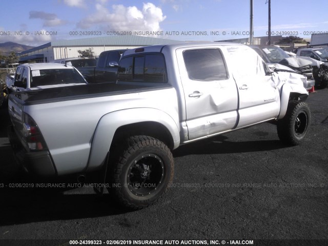 5TELU42N07Z409398 - 2007 TOYOTA TACOMA DOUBLE CAB 银色 照片 4