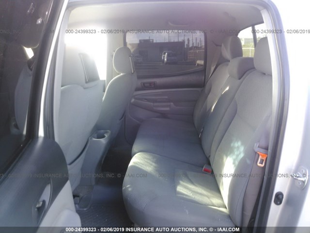 5TELU42N07Z409398 - 2007 TOYOTA TACOMA DOUBLE CAB 银色 照片 8