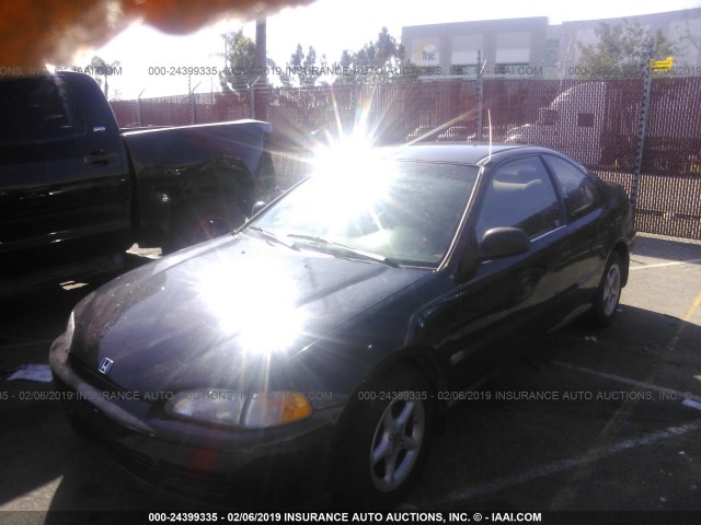 2HGEJ2125SH527742 - 1995 HONDA CIVIC DX BLACK photo 2