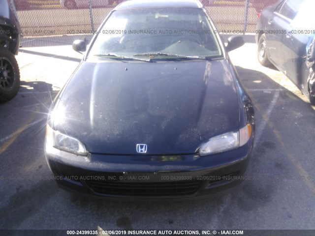 2HGEJ2125SH527742 - 1995 HONDA CIVIC DX BLACK photo 6