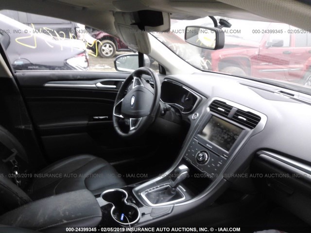 3FA6P0D97ER280446 - 2014 FORD FUSION TITANIUM SILVER photo 5