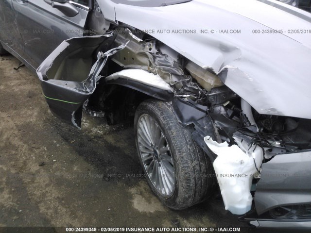 3FA6P0D97ER280446 - 2014 FORD FUSION TITANIUM SILVER photo 6