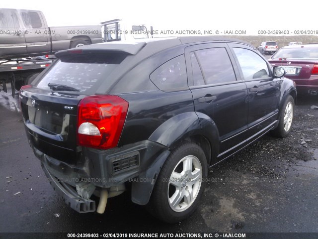 1B3HB48B57D172068 - 2007 DODGE CALIBER SXT BLACK photo 4