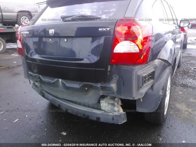 1B3HB48B57D172068 - 2007 DODGE CALIBER SXT BLACK photo 6