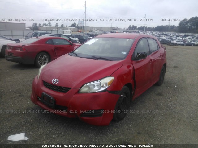 2T1KU40E49C150017 - 2009 TOYOTA COROLLA MATRIX  RED photo 2