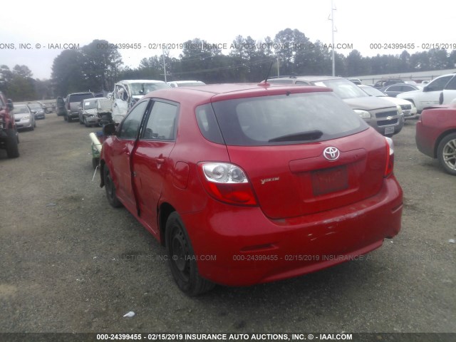 2T1KU40E49C150017 - 2009 TOYOTA COROLLA MATRIX  RED photo 3