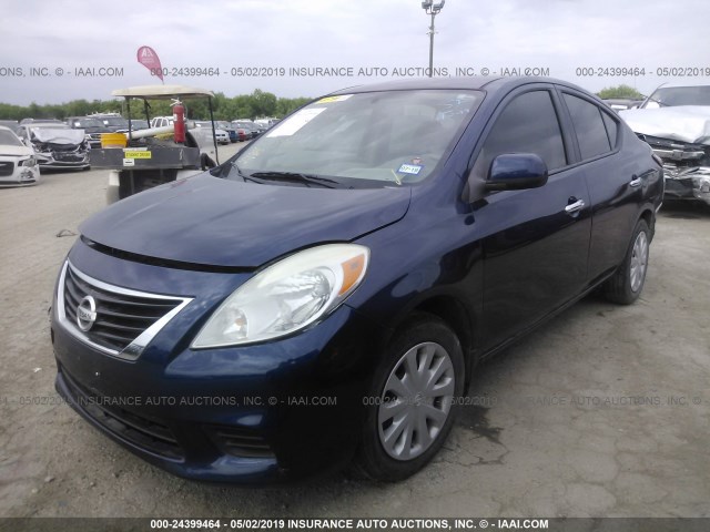 3N1CN7AP5DL822596 - 2013 NISSAN VERSA S/S PLUS/SV/SL BLUE photo 2