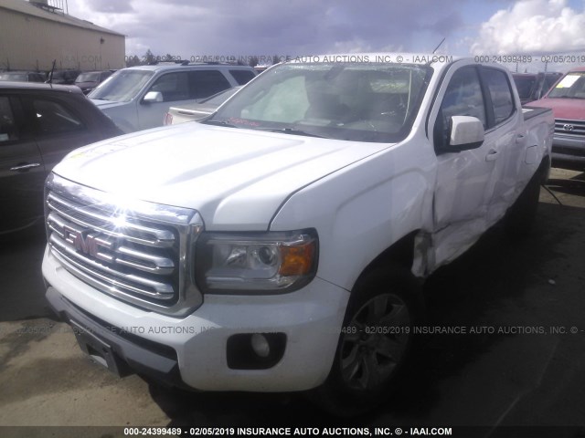 1GTG5CEA7G1234238 - 2016 GMC CANYON SLE WHITE photo 2