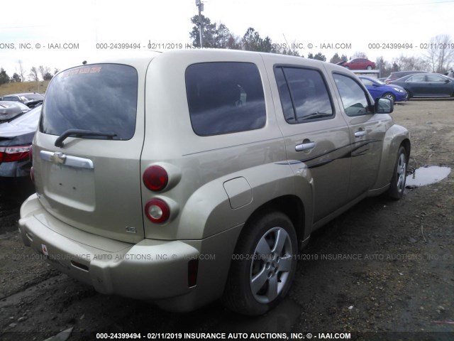 3GNDA13D86S640680 - 2006 CHEVROLET HHR LS Dorado foto 4