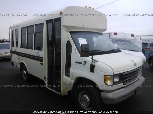 1FDJE37F4SHA99004 - 1995 FORD ECONOLINE E350 CUTAWAY VAN WHITE photo 1