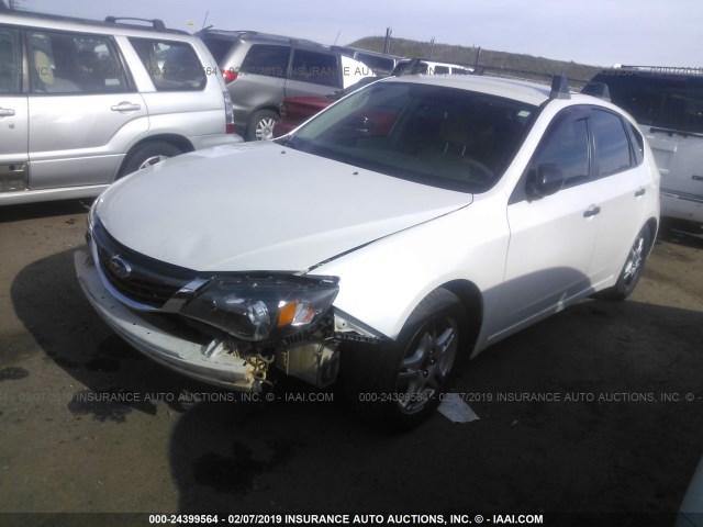 JF1GH61648G803786 - 2008 SUBARU IMPREZA 2.5I WHITE photo 2