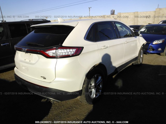 2FMPK4J88GBC66598 - 2016 FORD EDGE WHITE photo 4