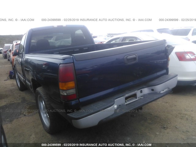 1GCEC14W6YZ222924 - 2000 CHEVROLET SILVERADO C1500 BLUE photo 3