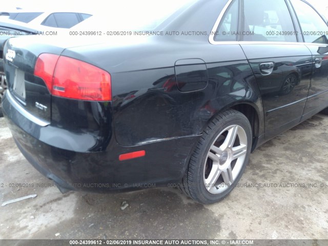 WAUAF78E27A148051 - 2007 AUDI A4 2/TURBO BLACK photo 6