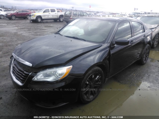 1C3CCBAB3DN762767 - 2013 CHRYSLER 200 LX BLACK photo 2