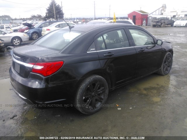 1C3CCBAB3DN762767 - 2013 CHRYSLER 200 LX BLACK photo 4