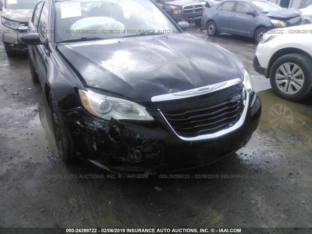 1C3CCBAB3DN762767 - 2013 CHRYSLER 200 LX BLACK photo 6