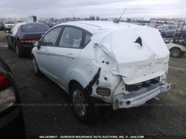 3FADP4TJ4FM172570 - 2015 FORD FIESTA S WHITE photo 3