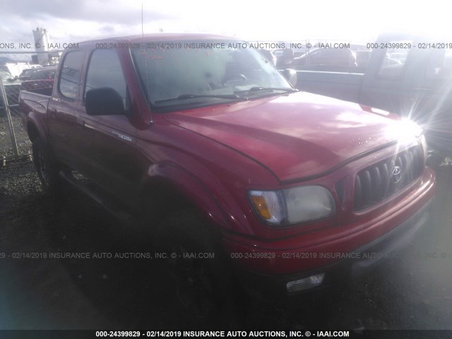 5TEHN72N54Z310155 - 2004 TOYOTA TACOMA DOUBLE CAB 红色 照片 1