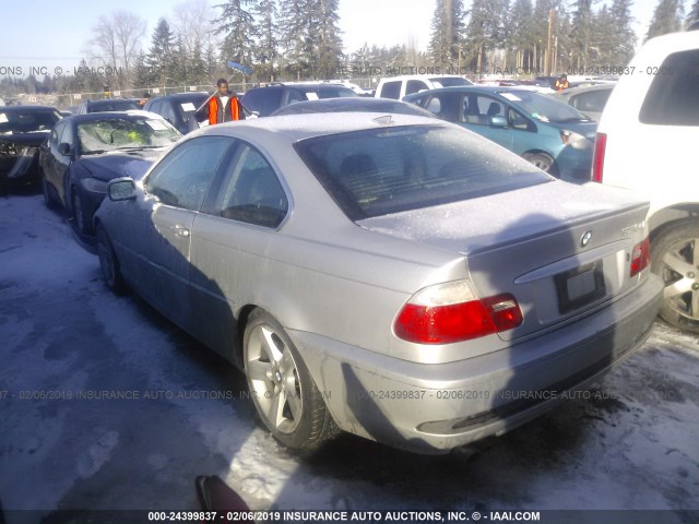 WBABV13434JT21364 - 2004 BMW 325 CI SULEV SILVER photo 3