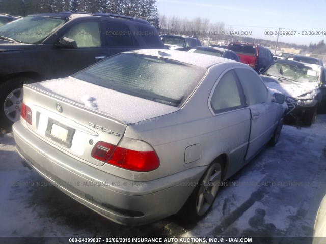 WBABV13434JT21364 - 2004 BMW 325 CI SULEV SILVER photo 4