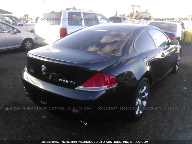 WBAEH73465B869426 - 2005 BMW 645 CI AUTOMATIC Қара фото 4