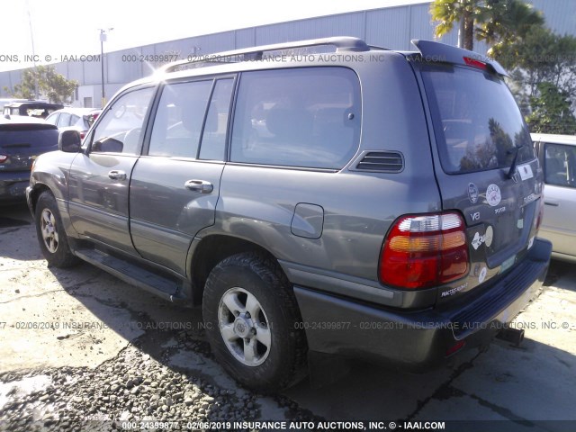 JT3HT05J4W0007638 - 1998 TOYOTA LAND CRUISER  GRAY photo 3