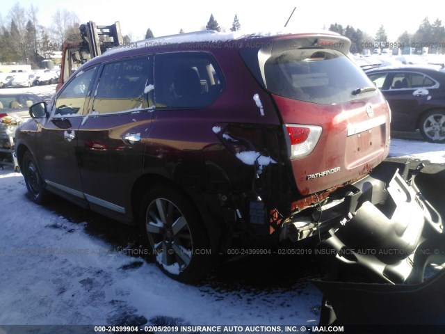 5N1AR2MM0GC621679 - 2016 NISSAN PATHFINDER S/SV/SL/PLATINUM RED photo 3