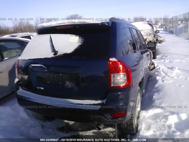 1C4NJDCB0CD645378 - 2012 JEEP COMPASS LIMITED BLUE photo 4