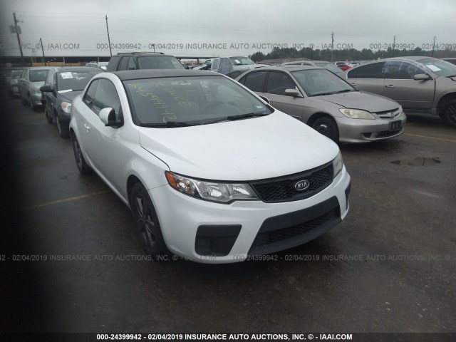 KNAFU6A23A5152261 - 2010 KIA FORTE EX WHITE photo 1