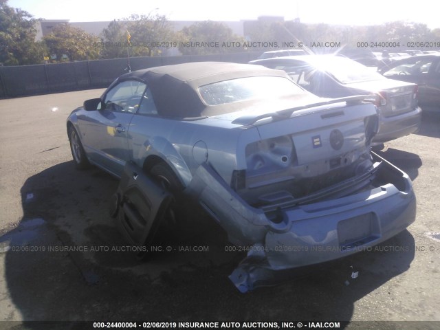 1ZVFT85H265132216 - 2006 FORD MUSTANG GT BLUE photo 3