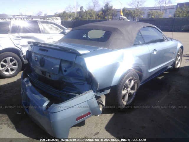 1ZVFT85H265132216 - 2006 FORD MUSTANG GT BLUE photo 4