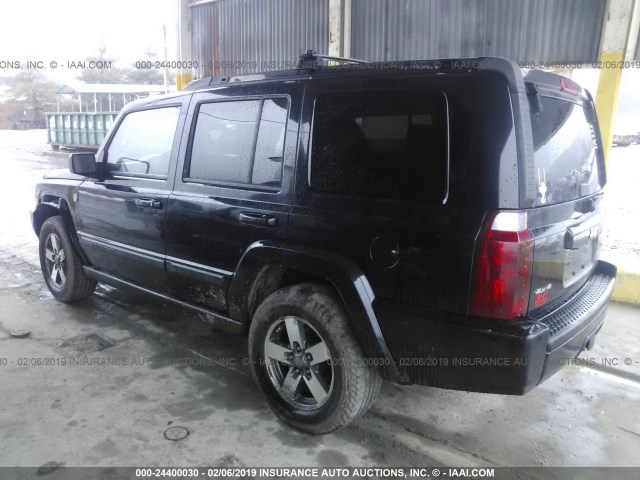 1J8HG48N16C346466 - 2006 JEEP COMMANDER BLACK photo 3