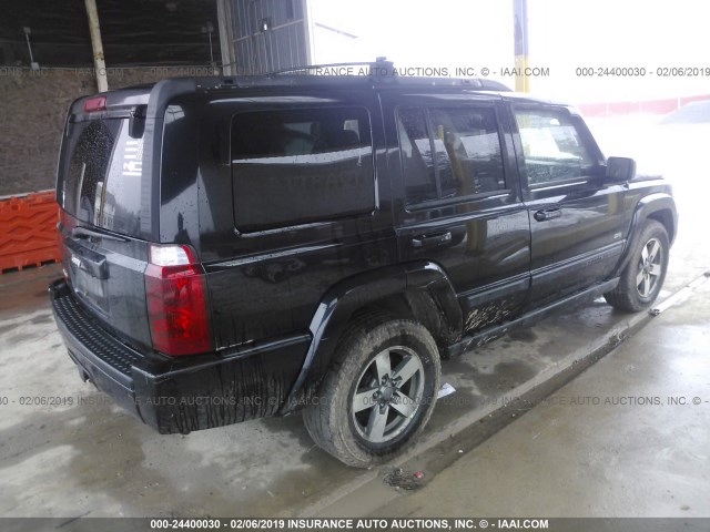 1J8HG48N16C346466 - 2006 JEEP COMMANDER BLACK photo 4