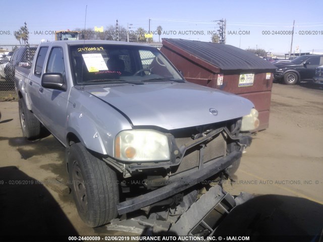 1N6ED27TX4C421005 - 2004 NISSAN FRONTIER CREW CAB XE V6 SILVER photo 1