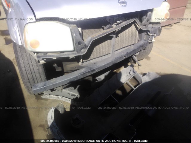 1N6ED27TX4C421005 - 2004 NISSAN FRONTIER CREW CAB XE V6 SILVER photo 6