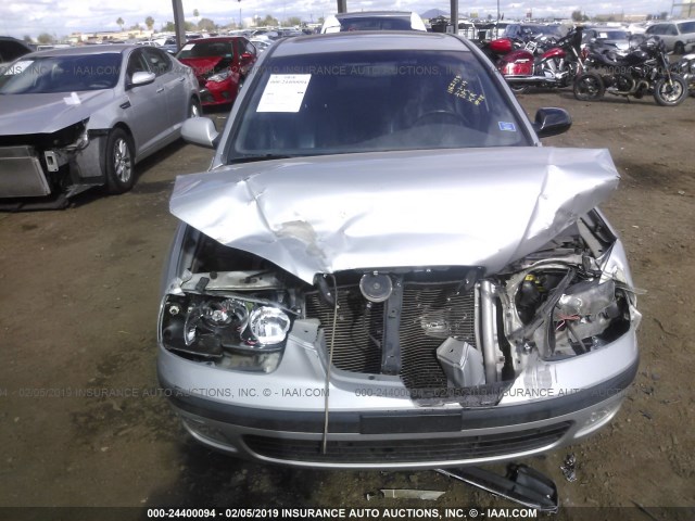 KMHDN55D13U083412 - 2003 HYUNDAI ELANTRA GLS/GT SILVER photo 6