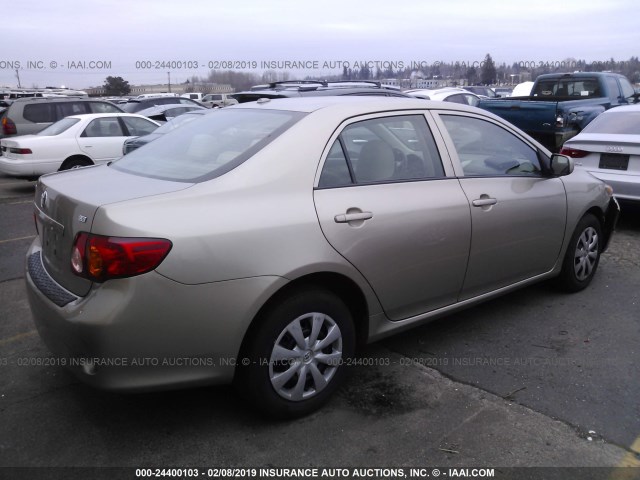 1NXBU4EE5AZ175777 - 2010 TOYOTA COROLLA S/LE/XLE GOLD photo 4