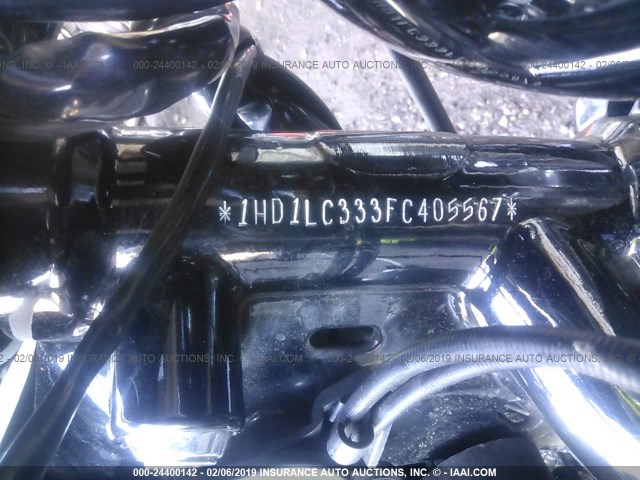 1HD1LC333FC405567 - 2015 HARLEY-DAVIDSON XL1200 FORTY-EIGHT BLACK photo 10