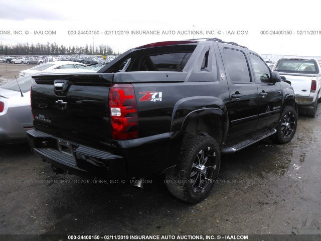 3GNTKFE77DG155802 - 2013 CHEVROLET AVALANCHE LT BLACK photo 4