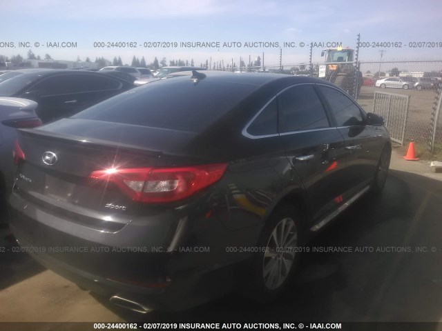 5NPE34AF9GH276522 - 2016 HYUNDAI SONATA SPORT/LIMITED BLACK photo 4